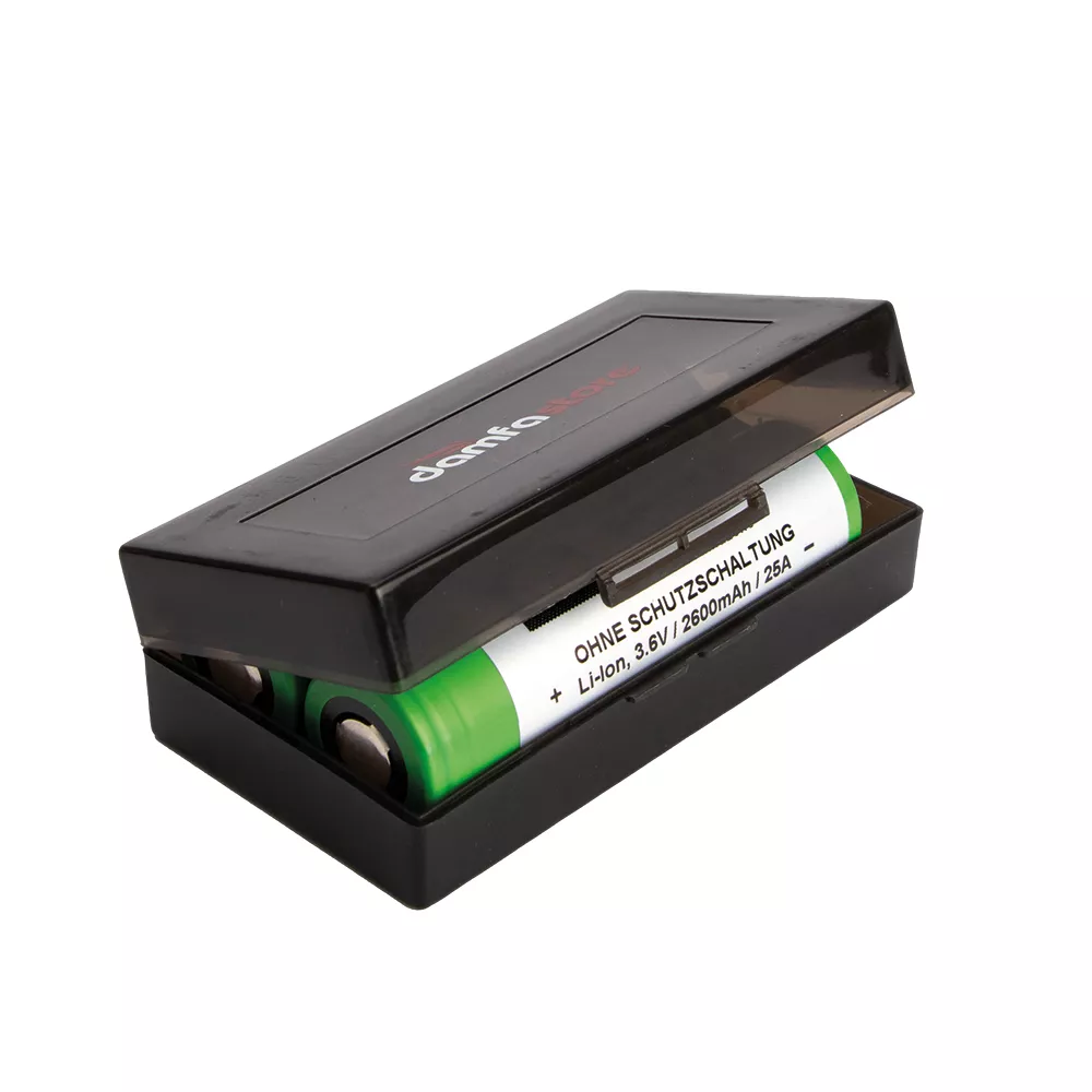 Batterie Case für 2x18650 Damfastore Schwarz