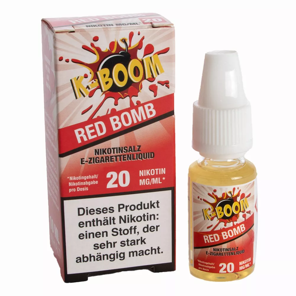 K-Boom Nic Salt Red Bomb 10ml 20mg